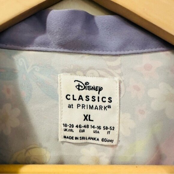 Disney Alice in Wonderland Kimono Robe XL Lavender Mushrooms Fairycore - Picture 12 of 15